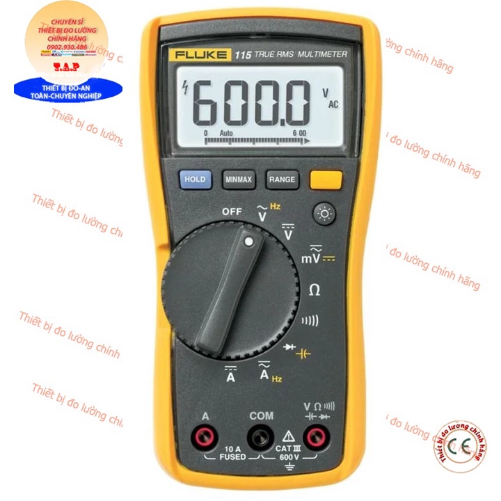 Fluke 115 đồng hồ vạn năng điện tử Fluke-115 đo điện áp AC/DC, dòng điện, điện trở, tần số, thông mạch