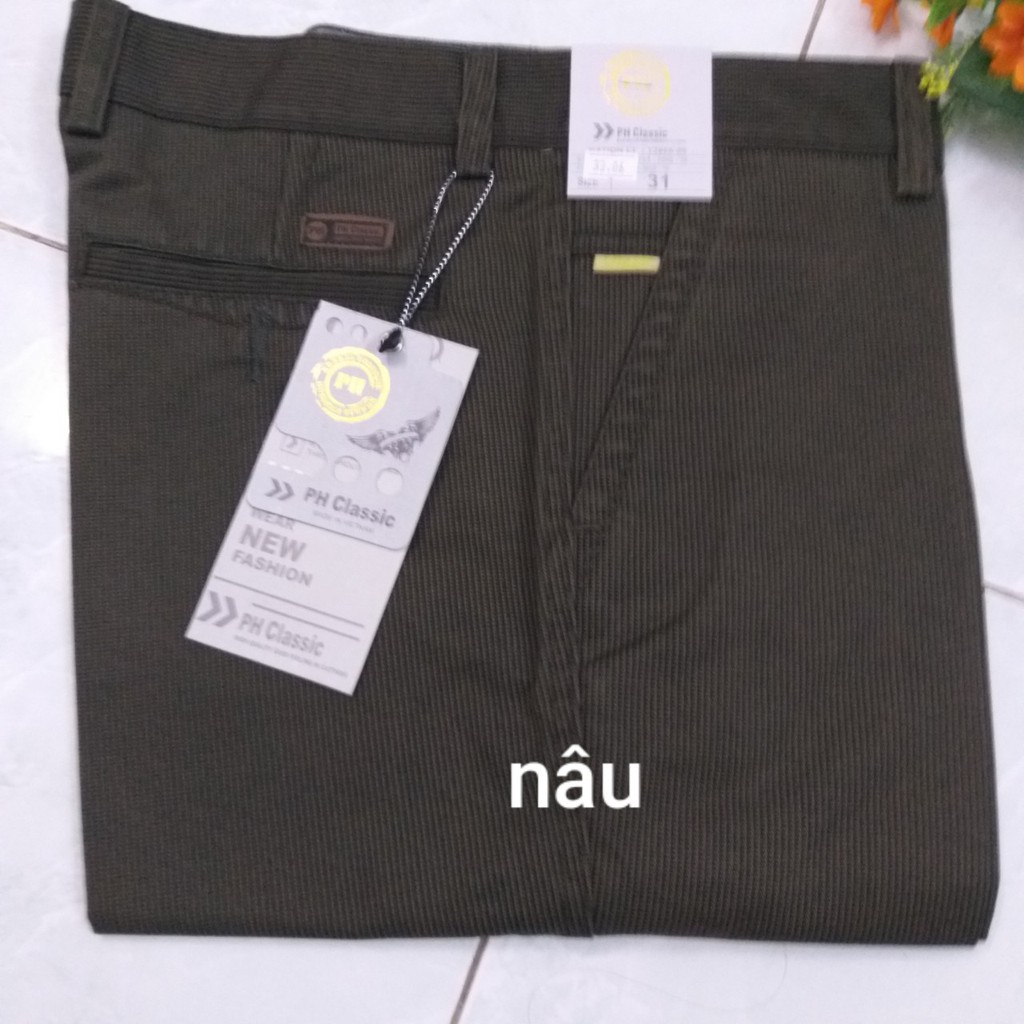 Quần kaki trung niên caro nhí.
