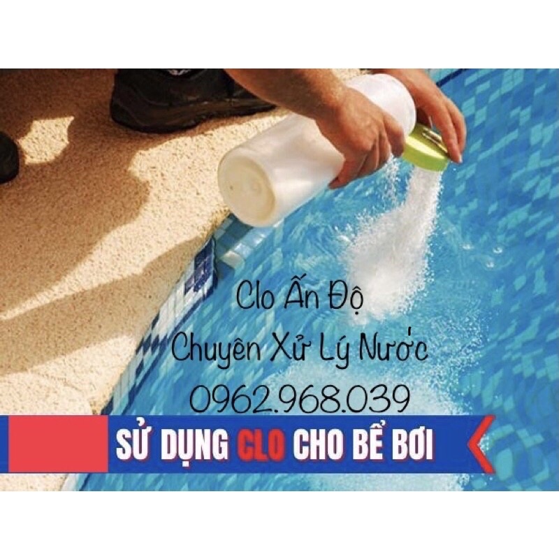 Xử Lý Nước Hồ Bơi 1 Kg Clo Ấn Độ Nhập Khẩu 100%