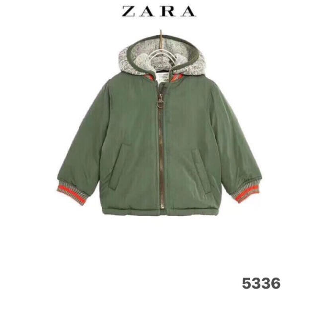 Áo phao zara màu xanh rêu