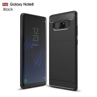 Ốp lưng nhựa dẻo chống sốc màu trơn thời trang cho Samsung Galaxy Note 8