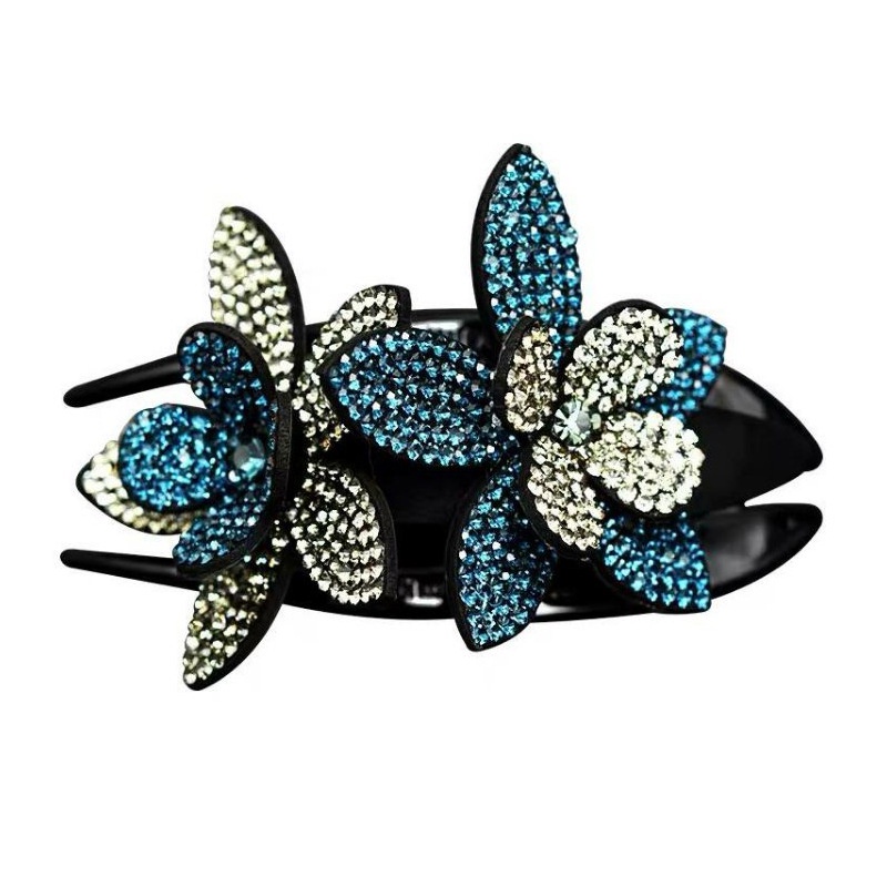 Kẹp Tóc Mỏ Vịt Đính Đá Pha Lê Phong Cách Hàn Quốc Thanh Lịch Dành Cho Nữ