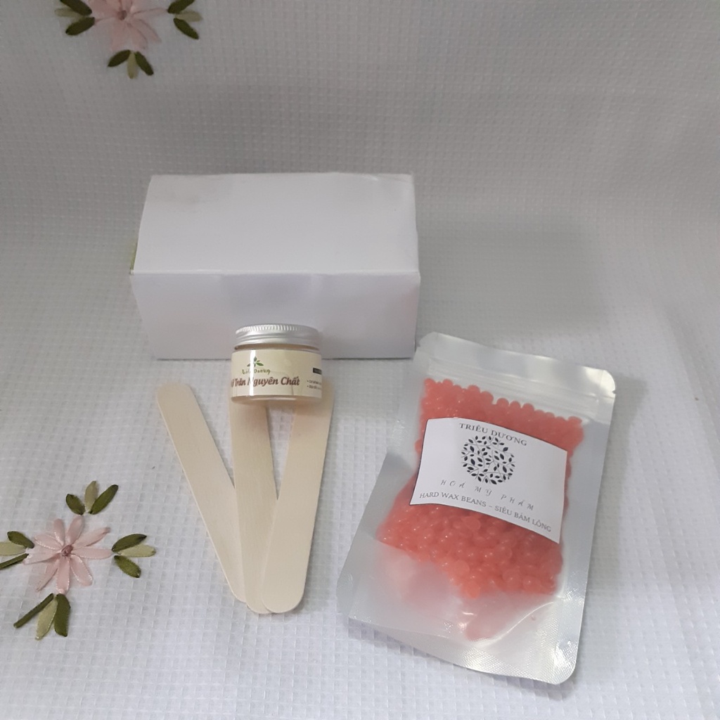 200g sáp wax màu TD  + Mỡ trăn 50ml (tặng que lấy sáp)