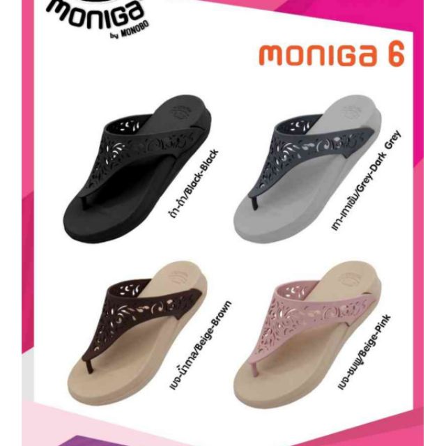 Dép xỏ ngón Thái Lan Monobo - Moniga 6 đế cao