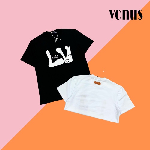 Áo thun nam nữ LV cao cấp I Áo phông ngắn tay nam nữ chất cotton mát co giãn,mềm mịn I Thiết kế form trẻ trung I #TL004. | BigBuy360 - bigbuy360.vn