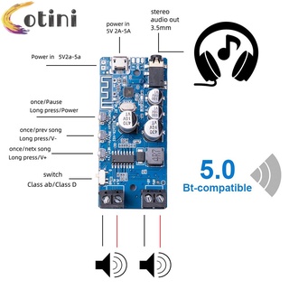 Bộ khuếch đại âm thanh Bluetooth 5.0 2x50W
