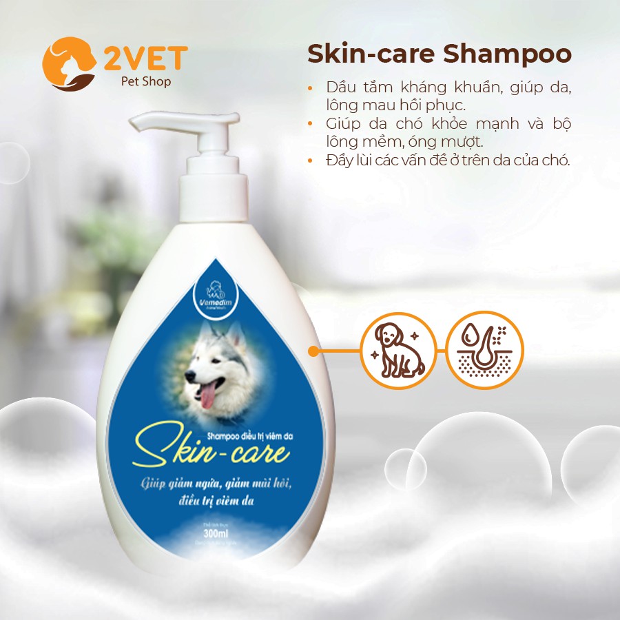 Sữa Tắm Skin – Care Vemedim Cho Cún Yêu - Đẩy Lùi Vấn Đề Trên Da – Giảm Rụng Lông - Chai 300ml