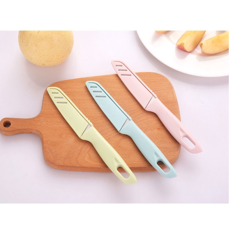 Dao gọt hoa quả có nắp an toàn, dao gọt trái cây chất liệu thép không gỉ HQ1, HQ2, HQ3