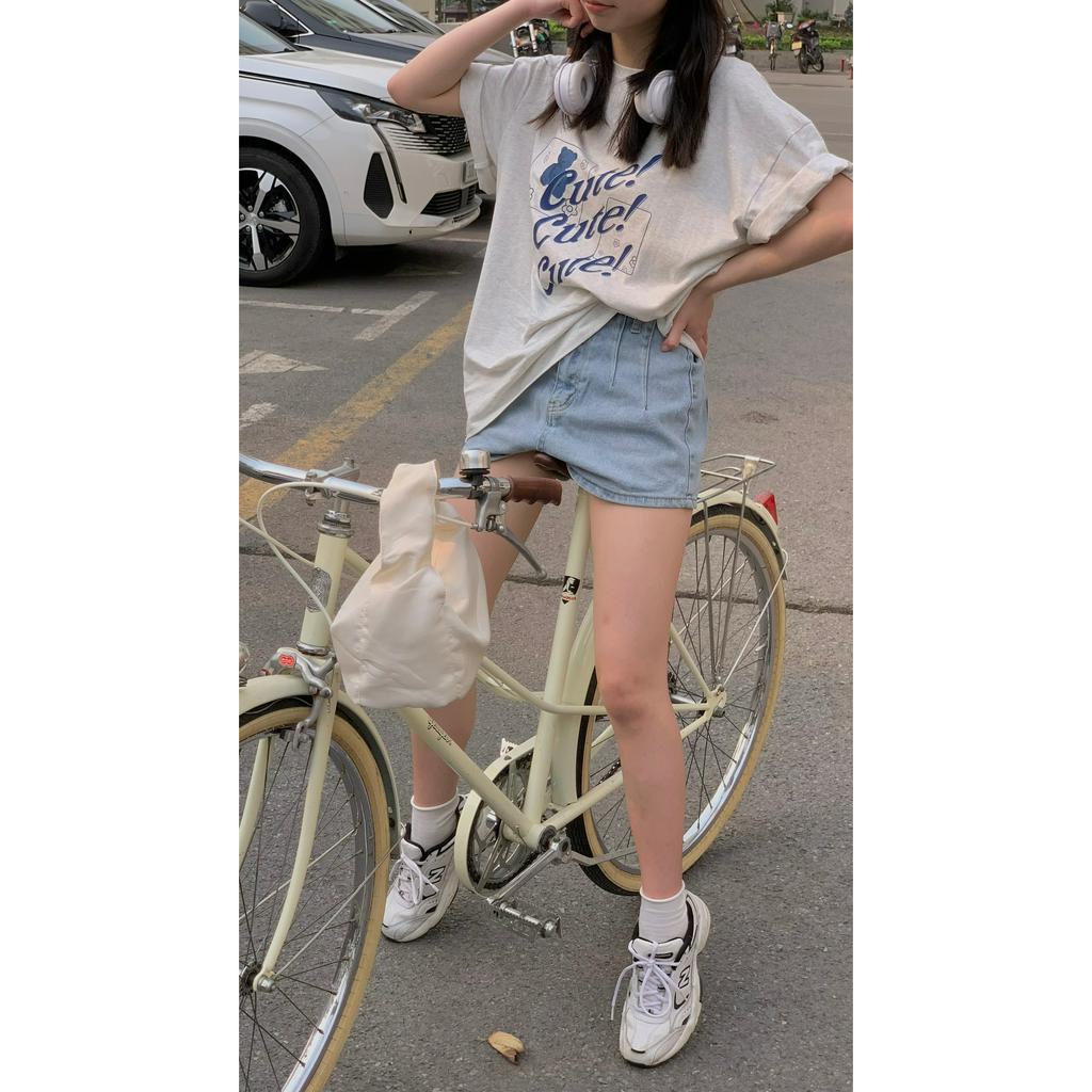 Quần sooc jeans nữ highwaited vải mềm dễ mix đồ 6173 QB277 LOLLIE STUDIO