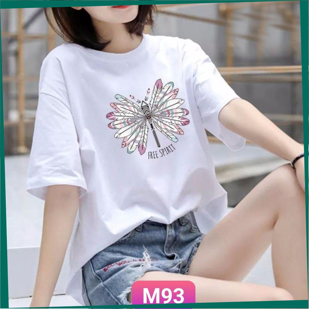 Áo Thun Trắng Nữ 💙FREESHIP💙 Áo phông nữ thun cotton, mịn, mát, sành điệu in hình Mã: S93 | BigBuy360 - bigbuy360.vn