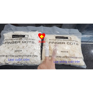 găng ngón tay cao su y tế . (500gr/bịch) (khoảng 700-800 cái/bịch)