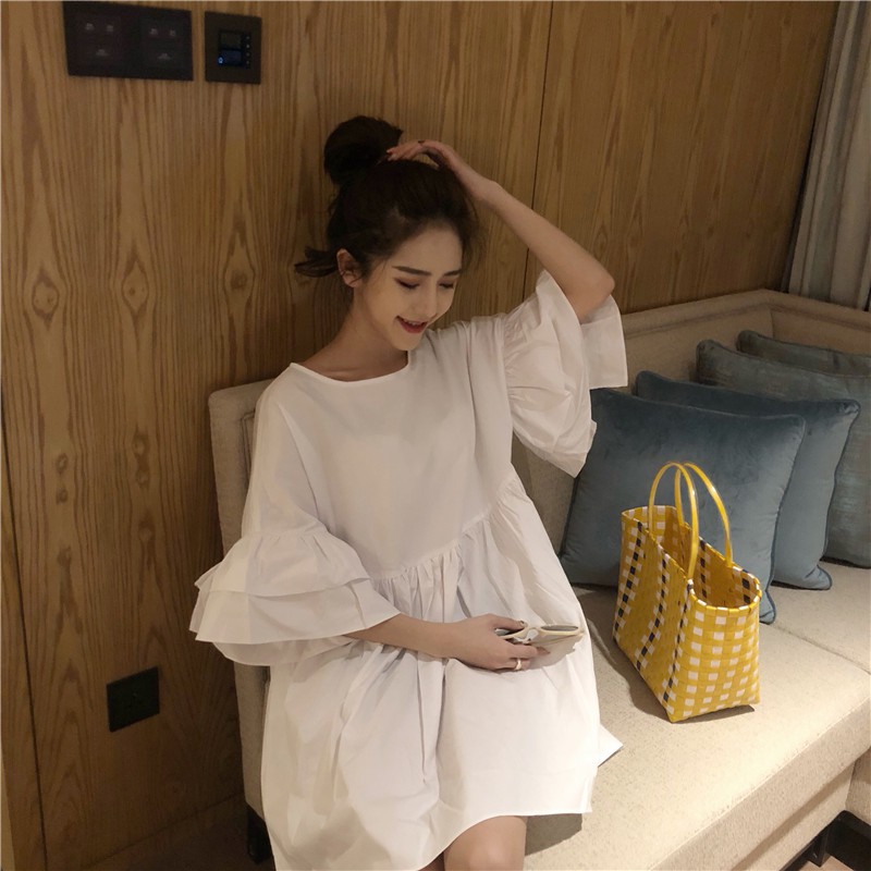 Women Summer Double Sleeves Cute Dress | BigBuy360 - bigbuy360.vn