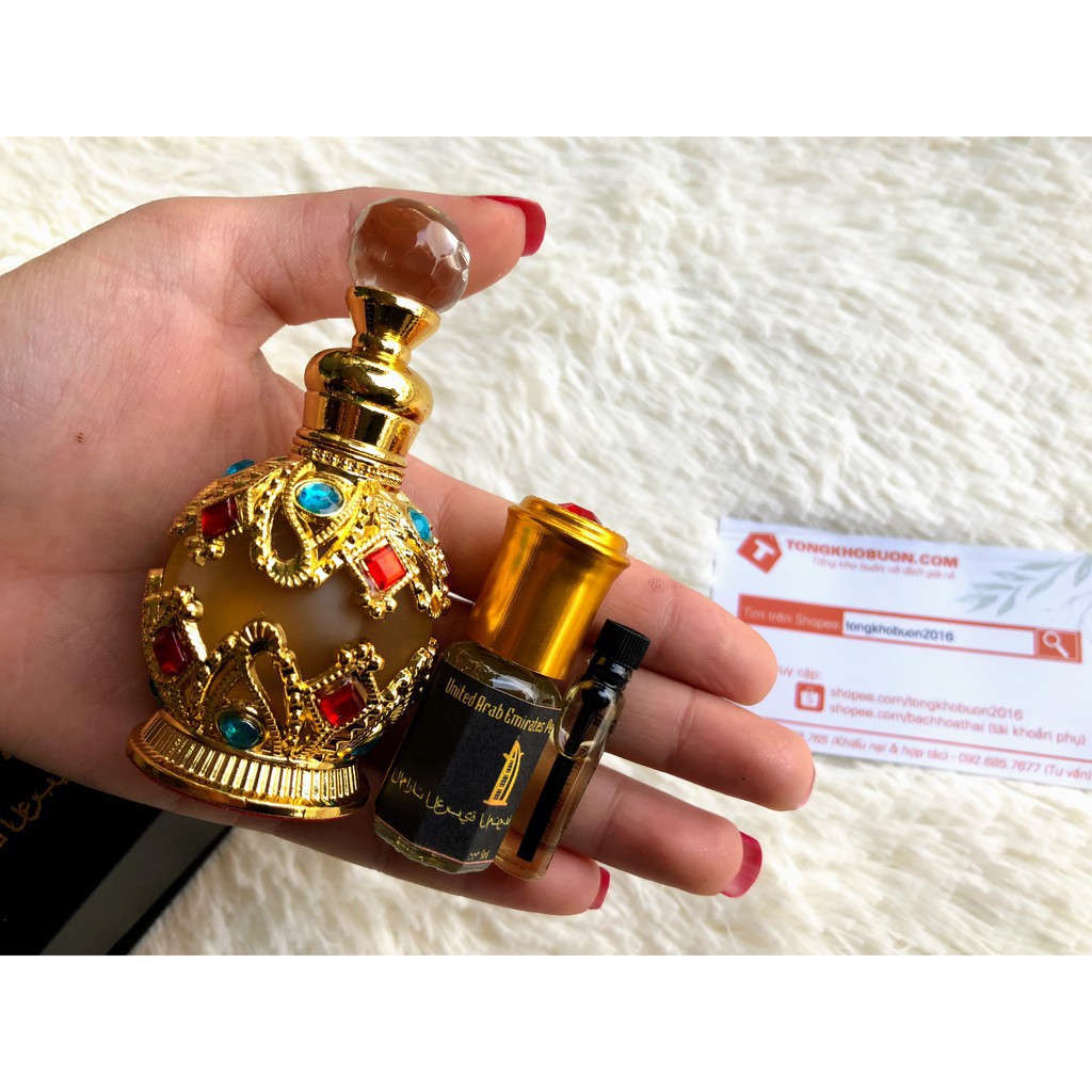 Tinh dầu nước hoa Dubai Gold chính hãng dạng lăn chấm 15ml Nước hoa nam nữ