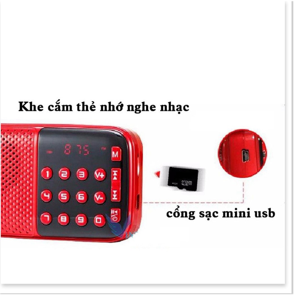 ĐÀI RADIO FM NGHE NHẠC QUA USB VÀ THẺ NHỚ, NGHE KINH PHẬT KK11 ÂM THANH TRUNG THỰC