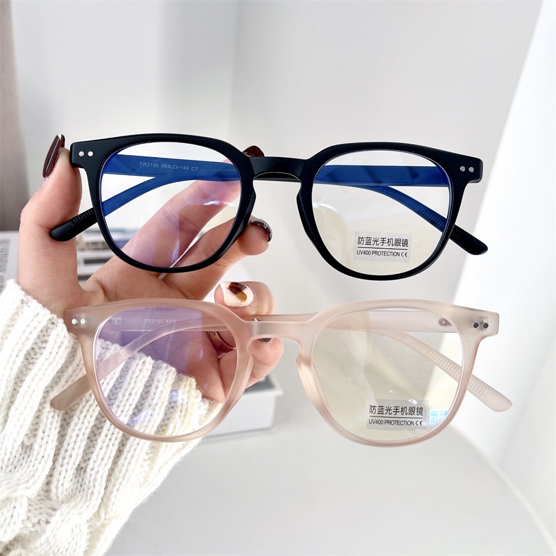 Kính cận VIENDO gọng tròn tròng đổi màu chống ánh sáng xanh chống tia UV phong cách Hàn Quốc thời trang cho nam nữ
