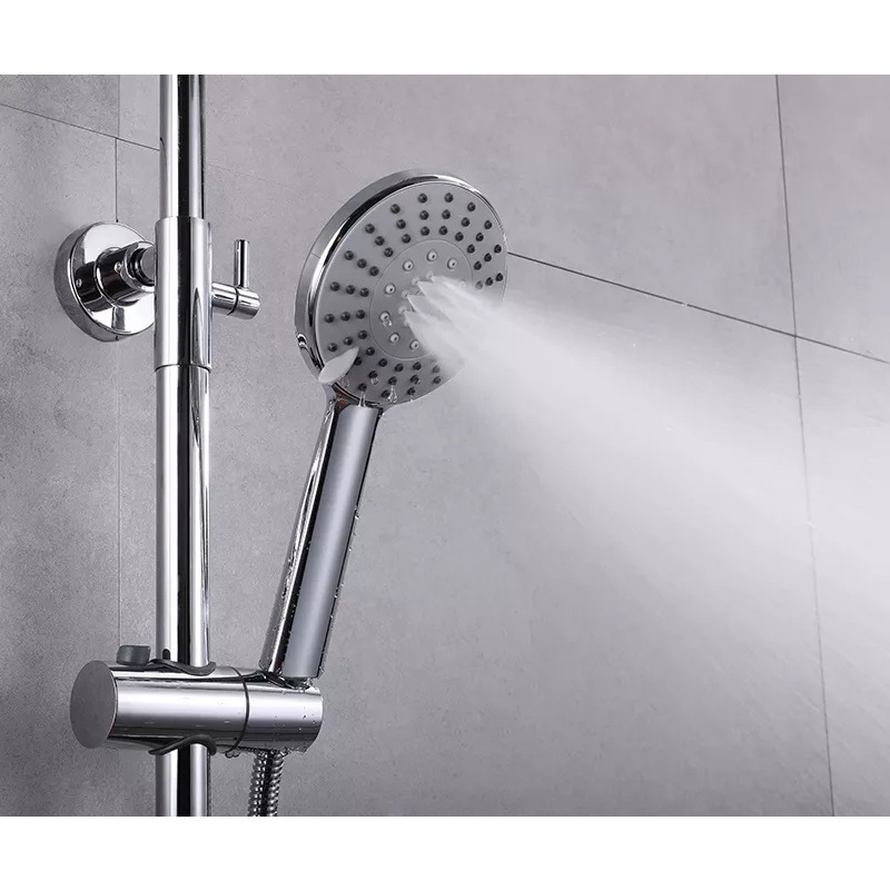 Bộ sen cây đứng nóng lạnh Đồng mạ Crom sáng bóng kiểu dáng lá liễu độc đáo, đẹp mắt - QM.BSC001