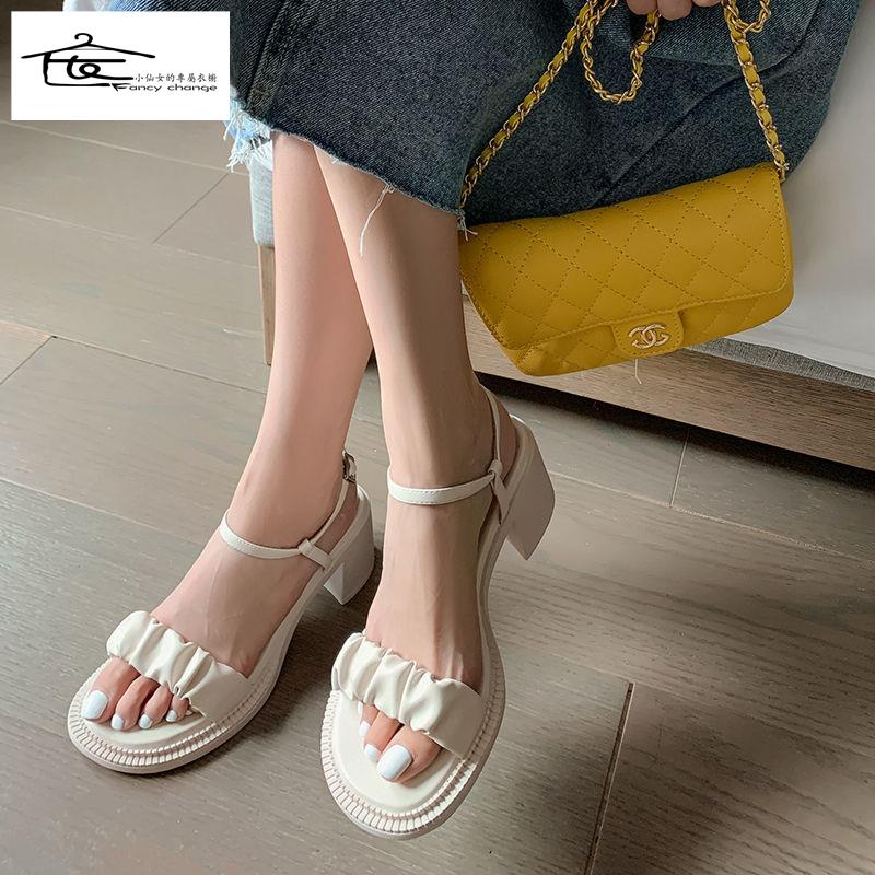 Giày Sandal Cao Gót Hở Ngón Thoải Mái Thời Trang Mùa Hè Cho Nữ