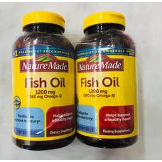 Dầu cá Omega 3 Nature Made Fish oil 1200mg hộp 200 viên