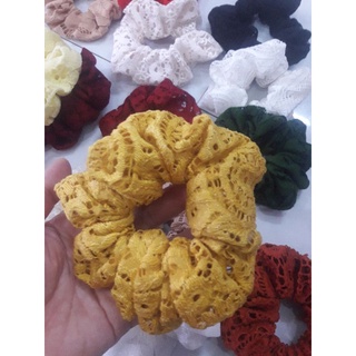 Scrunchies thun cột tóc ren dễ thương