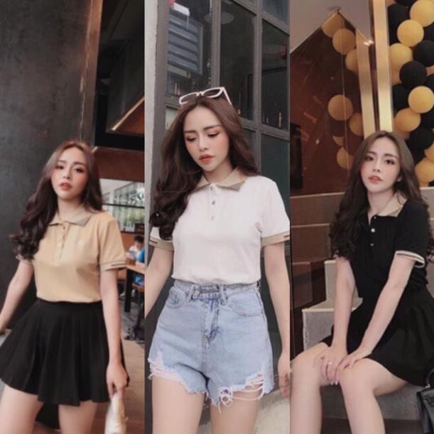 BÁN SỈ ÁO PHÔNG CỔ BẺ PHỐI B.B.R SIÊU ĐẸP CHO NỮ . '