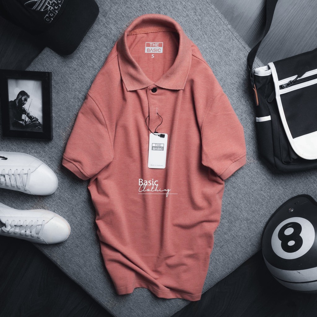 Áo phông polo nam form vừa VNXK cotton gai cá sấu | BigBuy360 - bigbuy360.vn