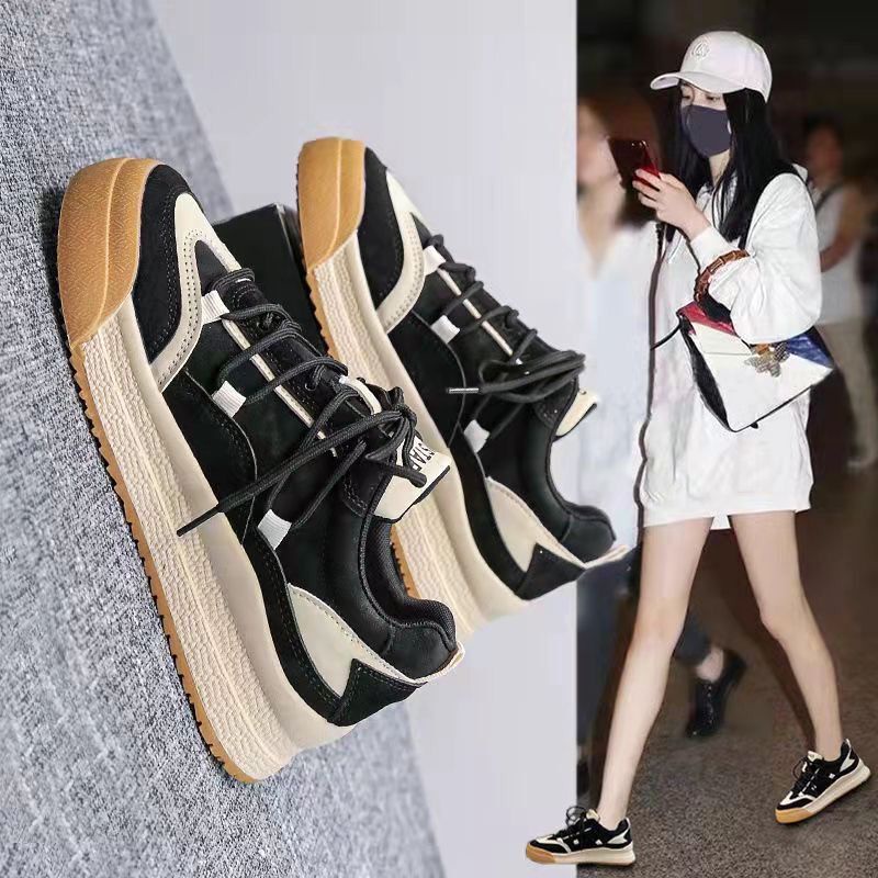 Giày Sneaker Cột Dây Phong Cách Dành Cho Nữ