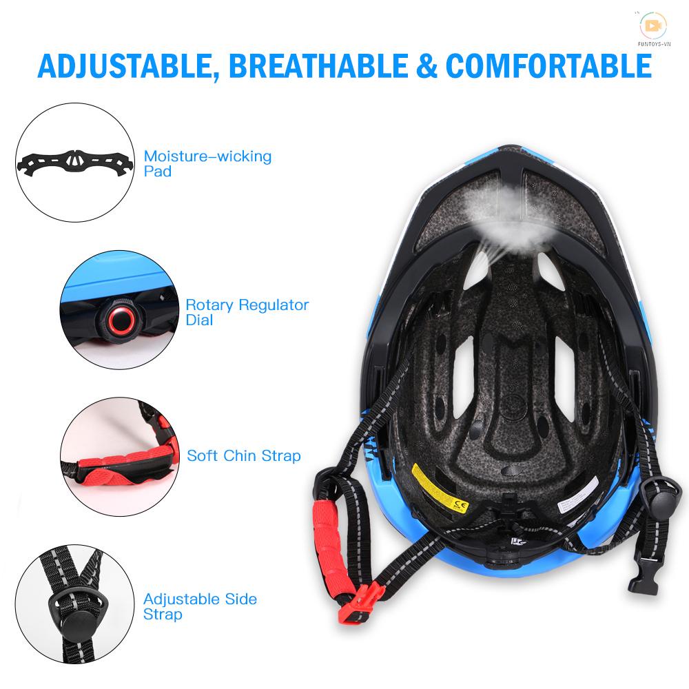 Mũ Bảo Hiểm Toàn Bộ Khuôn Mặt Thoáng Khí Siêu Nhẹ An Toàn Khi Chơi Thể Thao/Trượt Ván/Trượt Ván Cho Trẻ Em