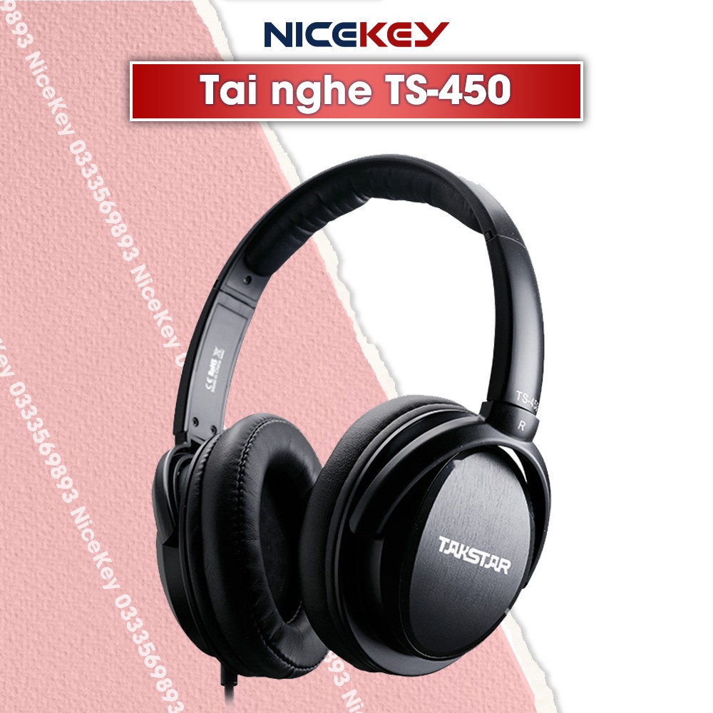 Tai Nghe TAKSTAR TS-450, Kiểm Âm Tốt, Độ Nhạy Cao, Dây Dài 2m, Bảo Hành 12 Tháng