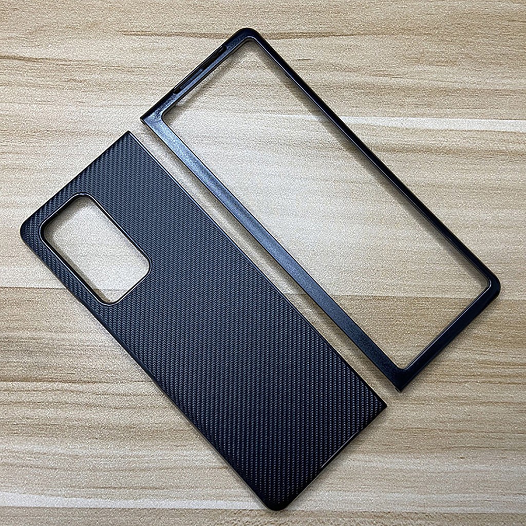 Ốp điện thoại da sợi carbon bảo vệ chống rơi cho Samsung Galaxy Z Fold 2 5G | BigBuy360 - bigbuy360.vn