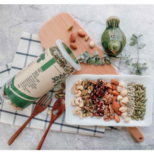 Hạt Mix Nuts 8 Loại Hạt Nhập Khẩu, ăn kiêng, granola siêu hạt