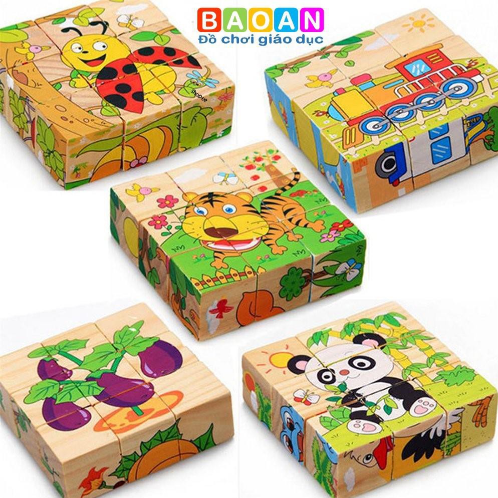 Tranh ghép gỗ 6 mặt