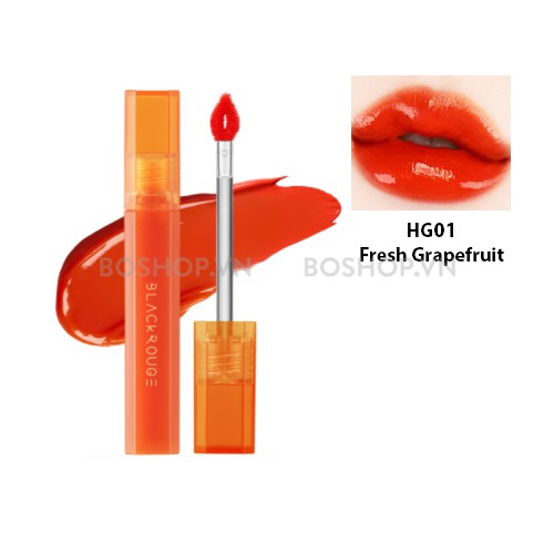 Son Tint Bóng Black Rouge Half N Half Water Glow #HG01 Fresh Grapefruit