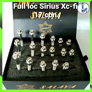 {Fee ship - Hàng có sẵn } Ốc lốc salaya xe máy inox  sirius xăng cơ, sirius fi , ốc salaya lốc máy