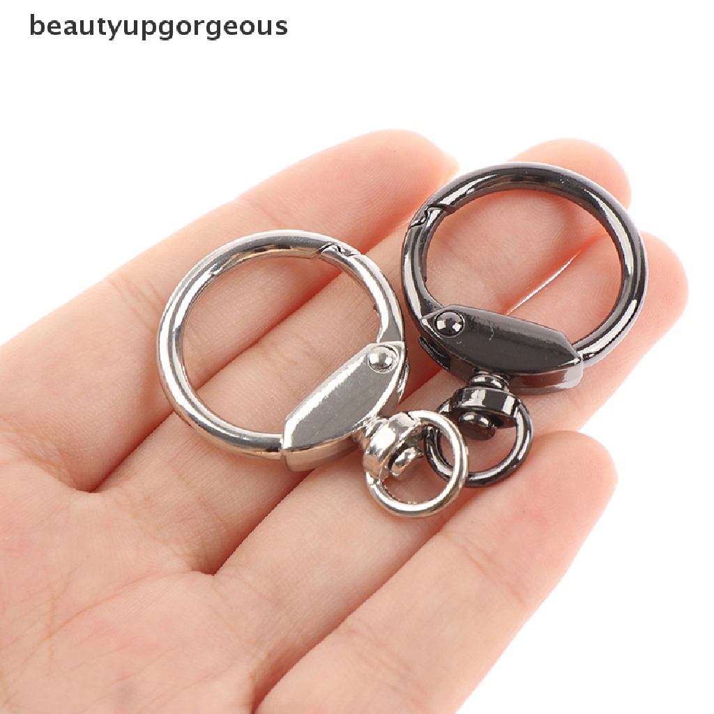 [Beautyupgorgeous] Set 5 Kẹp Móc Khóa Tôm Hùm Dạng Xoay Bằng Kim Loại