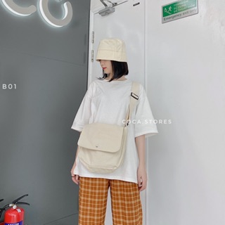 [B01] Túi đeo chéo BASIC vải canvas (Có sẵn/ảnh thật)
