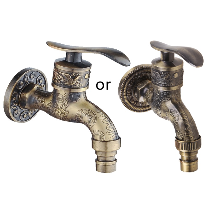 Nevada Vòi Nước Gắn Tường Bằng Đồng Vintage Cho Sân Vườn Ngoài Trời
