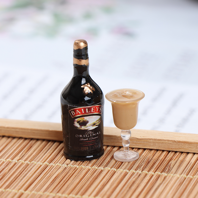 1 Bộ Chai Rượu Mini Trang Trí Nhà Búp Bê