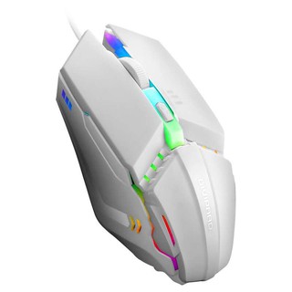 Chuột game thủ click tốt chuyên game DIVIPARD 4D OP-40 (Màu Trắng) led RGB, hot 2023 + Tặng Kèm Lót Chuột
