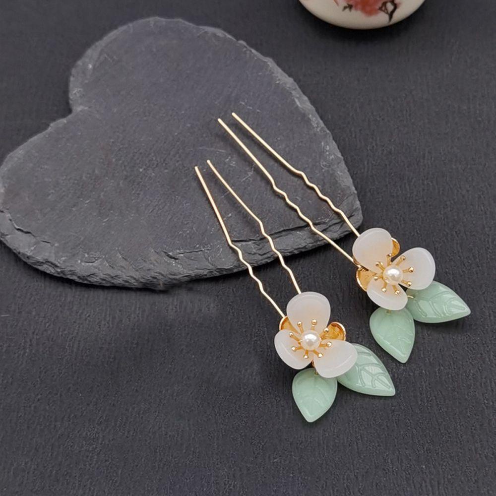 MXGOODS Trâm Cài Tóc Hình Hoa Phong Cách Trung Hoa Cổ Điển Cho Cô Dâu