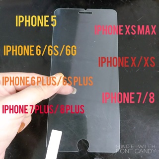 Kính cường lực Trong Suốt không full các dòng Iphone 5/5s, IP 6/6s, IP 6plus/6s plus, IP 7plus/8plus, IP 7/8, IP X/Xs...
