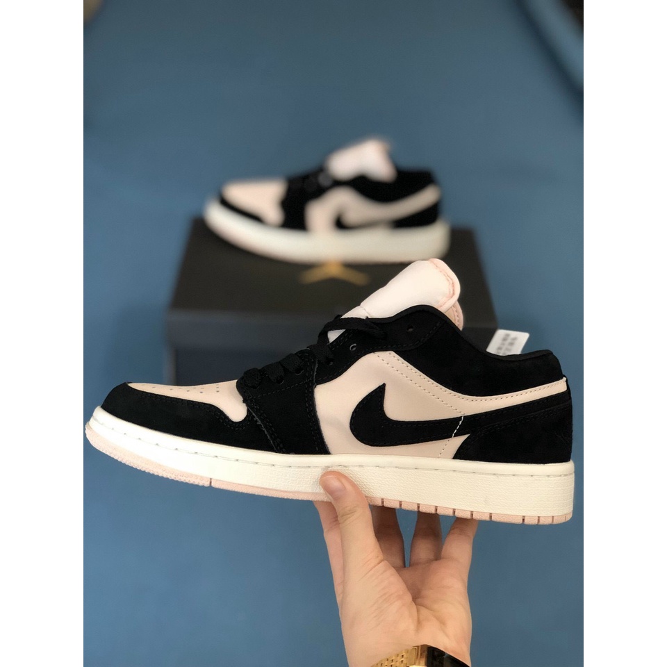 Giày jordan low 1 hồng đen bản SC full phụ kiện ảnh thật