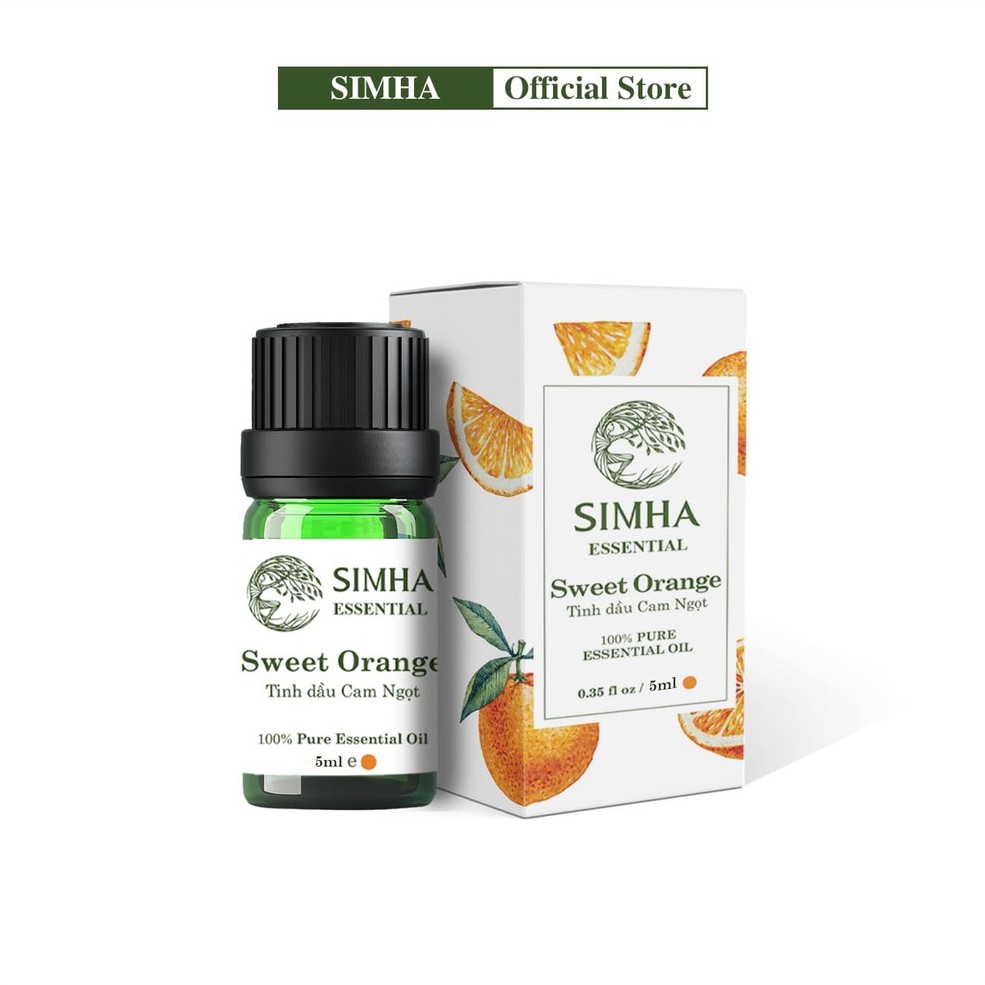 Tinh dầu Cam Ngọt SIMHA thơm phòng, xe hơi loại 5ml