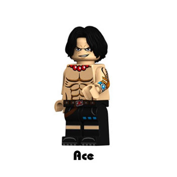 Minifigures nhân vật one piece Ace, Sabo, Shanks, Nami, Robin, Law