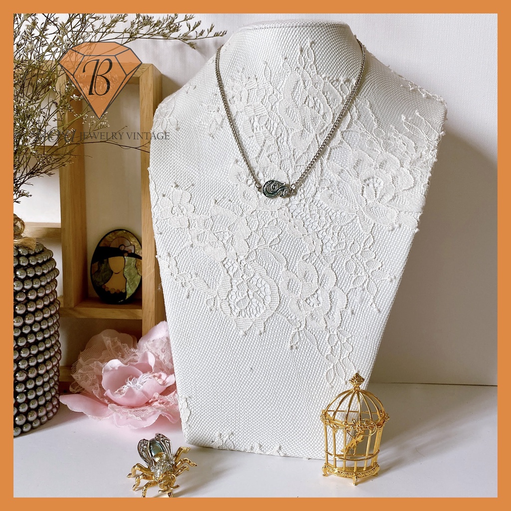 DÂY CHUYỀN MẶT RẮN SECONDHAND TRANG SỨC SI NHẬT BẢN BOU JEWELRY VINTAGE MÃ VC264