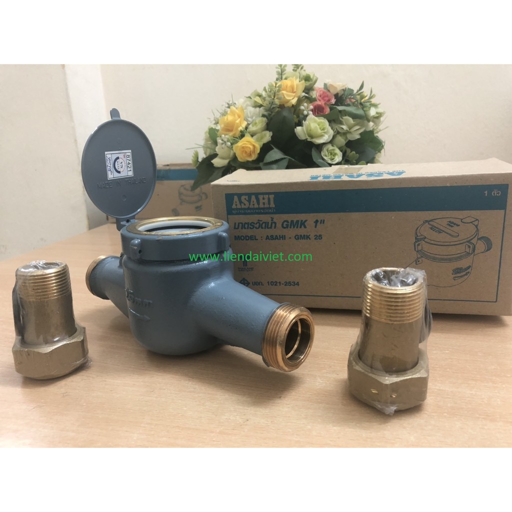 Đồng hồ nước Asahi 1"