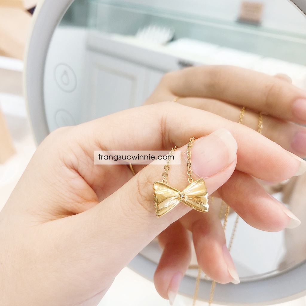 Dây chuyền nữ titan nơ Sweetie