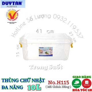 🌱Thùng nhựa trong đựng đồ Duy Tân 10 Lít , Thùng trong nhựa tốt có thể đựng thực phẩm🌱