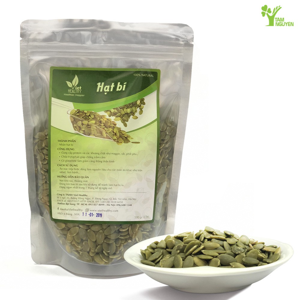 Nhân hạt Bí nhập khẩu Ấn Độ 500gr