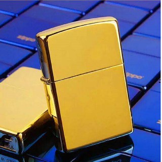 Bật lửa Zippo bóng màu vàng đồng