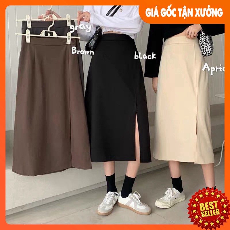 Chân Váy A Dài Xẻ Cá Tính Siêu HOT
